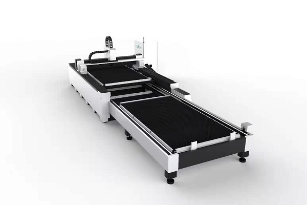 Dual table metal plate fiber laser cutting machine (2)